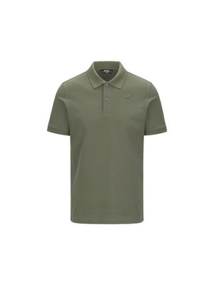Polo A Kurze Ärmel K-Way Modell Amedee Piqué Men, Farbe Grün Lichen