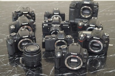 Job Lot of 10x DSLR Camera/Cameras Bodies Only (Canon/Nikon/Olympus ...