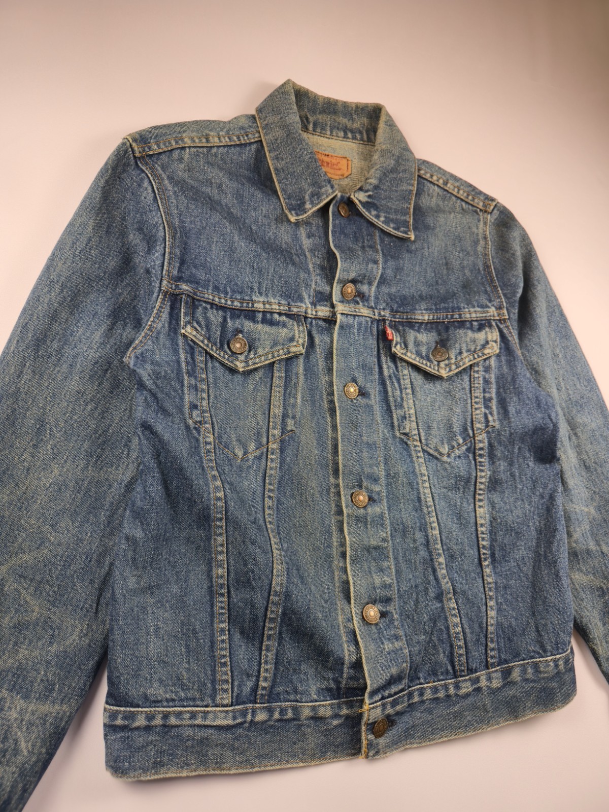 Levi Strauss Vintage 70505 Denim Trucker Jacket Mid Wash Blue 38 320 image 2