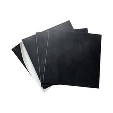 4 Pieces Neoprene Rubber Pads with Adhesive Backing 1/8 in Thick x 4 in x 4 i...