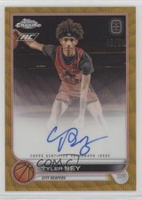 2022-23 Chrome OTE Overtime Elite Gold Wave Refractor 40/50 Tyler Bey Auto b6y