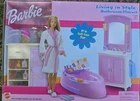 Vintage Mattel Barbie Living In Style Bathroom Playset Doll House Furniture NIB