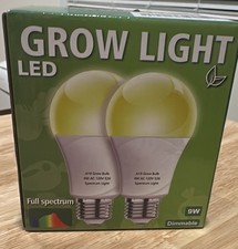 2 Pack LED Grow Light Bulbs A19 Bulb, Full Sp...