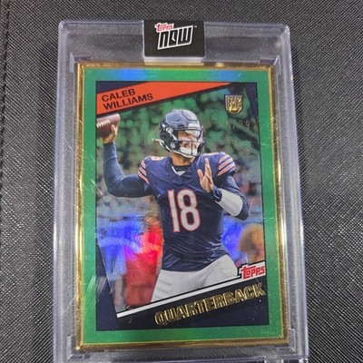 2024 Topps Rookie Campaign Caleb Williams Green /99 Gold Framed RC Bears