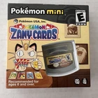 Nintendo Pokemon Mini Zany Cards CIB Authentic & Tested - Very Rare USA Version