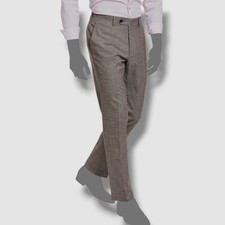  175 Bar III Men's Red Check Slim-Fit Stretch Dress Pants Size 33W 32L