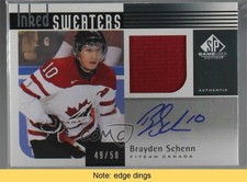 2011-12 SP Game Used Edition Inked Sweaters 49/50 Brayden Schenn Auto READ 5ln