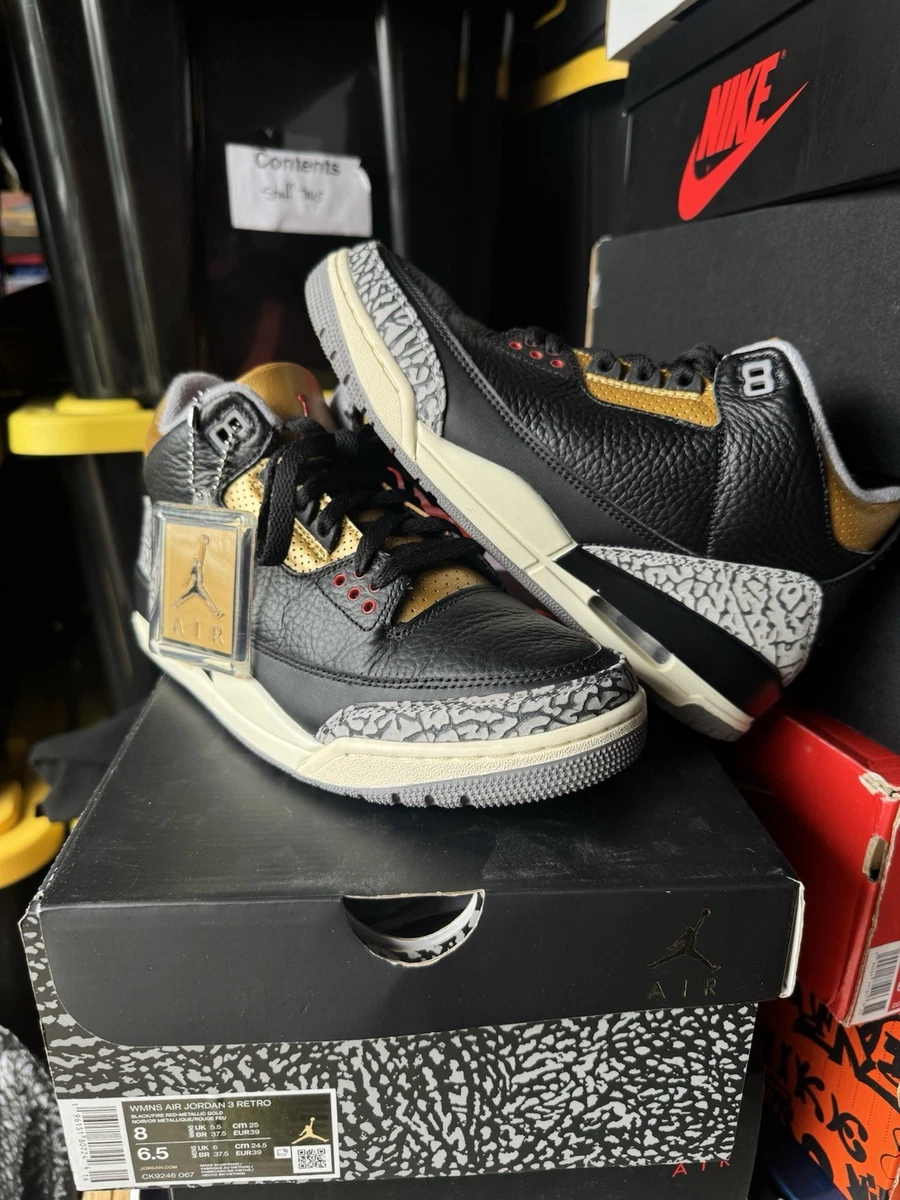 Las mejores ofertas en Jordan 3 Retro Mid Black Gold W | eBay