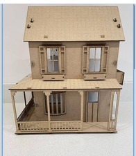 1:24th Scale MDF Wooden Miniature Dolls House Laser Cut Model Diy Craft Kit