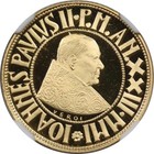 2001R  XXIII Vatican City 50000 Lire Gold Pope John Paul II NGC PF68 Ultra Cameo — photo 3