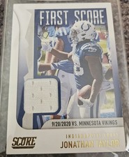 2021 Panini First Score Jersey Jonathan Taylor Indianapolis Colts #FS13