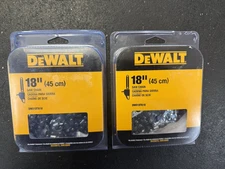 DEWALT DWO1DT618 18" REPLACMENT CHAIN FOR THE DWCS600 DCCS672 (LOT OF 2)