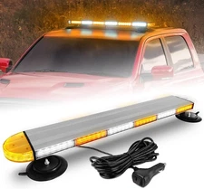 Upgrade 90LED Strobe Light Magnetic Rooftop Truck Emergency Flashing Light US