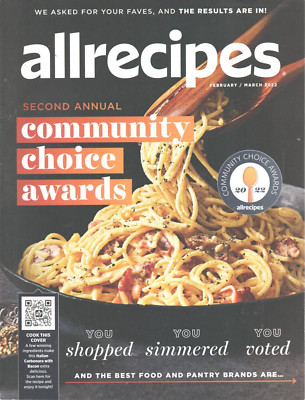 Allrecipes Magazine February/March 2022 Shake Things Up Community Choice Awards