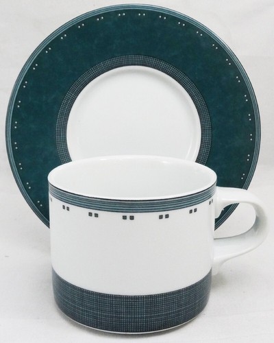 GRIDWORKS GREEN by Dansk 5 Piece Place Setting NEW NEVER USED made in Portugal - Picture 11 of 24