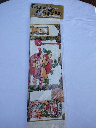 Nuevo calendario de algodón toalla de cocina vintage 1988 stock antiguo - Imagen 3 de 7