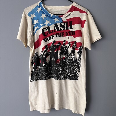 Vintage 80s The Clash Take the 5th T Shirt made by Fifth Column