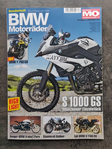 Motorrad Magazin Sonderausgabe BMW Motorräder 63 2017 / S1000XR Egli GS RnineT