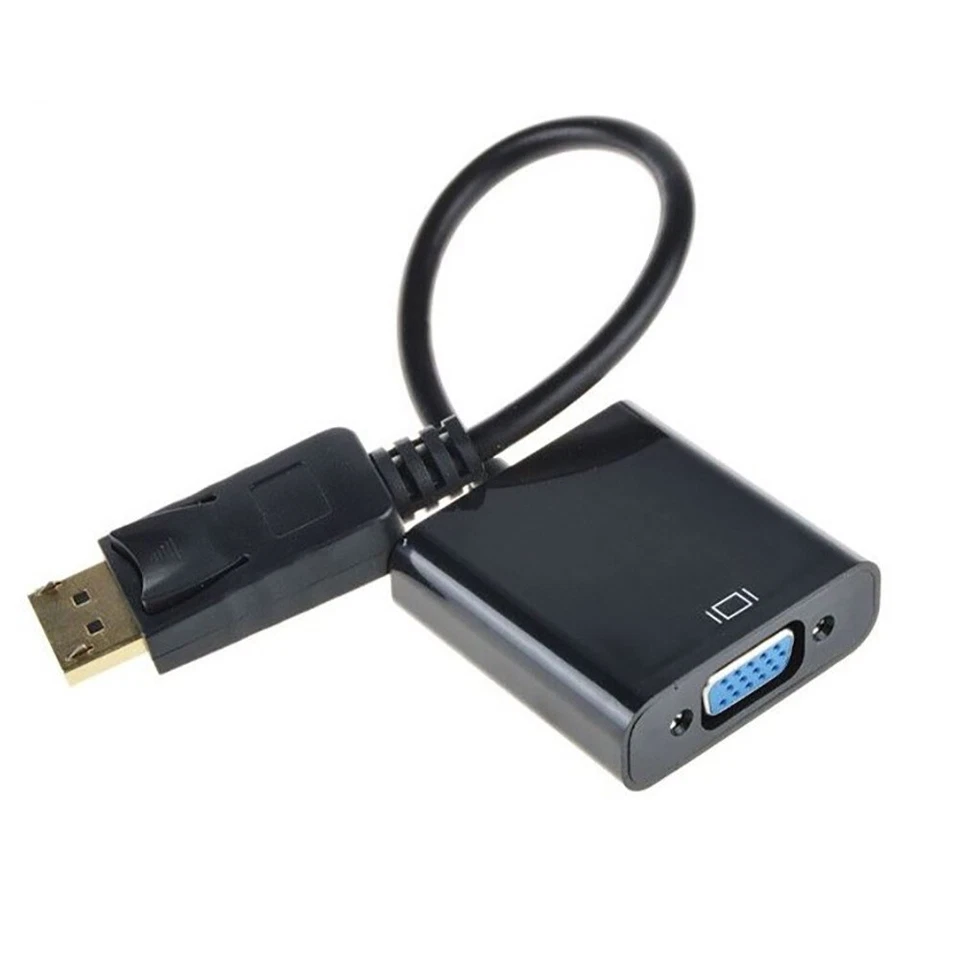 Display Port to VGA Adapter Cable DisplayPort DP Converter For PCTV Monitor - Image 2 of 4