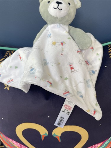 BNWT Little Nutmeg Grey Teddy Bear - Nautical Lighthouse Comforter Blankie bnwot - Picture 3 of 7