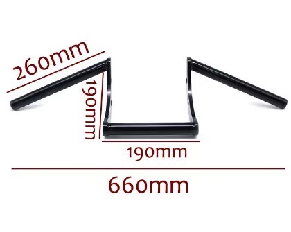 New 22mm 7/8" Z Bars Handlebar Drag Bars For Chopper Motorcycle Universal - Bild 3 von 16