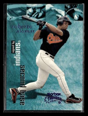 1999 SkyBox Thunder Roberto Alomar Rant #8 Cleveland Indians Y3347