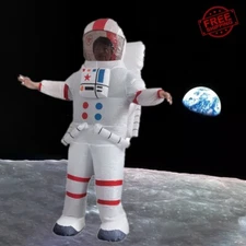Inflatable Astronaute Space Suit Adult Costume w/Fan For Outdoor Halloween Party