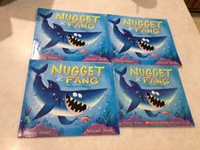 Listening Center Lot Of 4 NUGGET AND FANG Sauer Scholastic CD PB Ocean