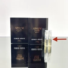 2PCS)  ARMANI CODE ABSOLU by Giorgio Armani 0.04oz-1.2ml EDP Spr SAMPLE VIAL(C81