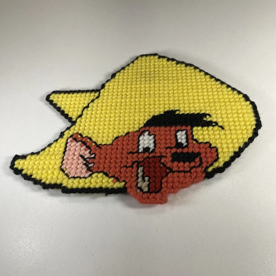 Vintage Handmade Looney Tunes Speedy Gonzales Cross Stitch Pattern Magnet - Image 3 of 4