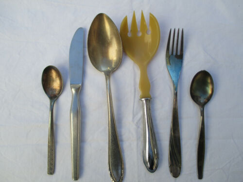 Cutlery partly silver plated old 90s silver - OKA WMF BSF spoon, fork, knife - Picture 1 of 4