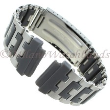 19mm Timex Fits Casio Center Clasp Adjustable Stainless Mens Sport Band TX429C