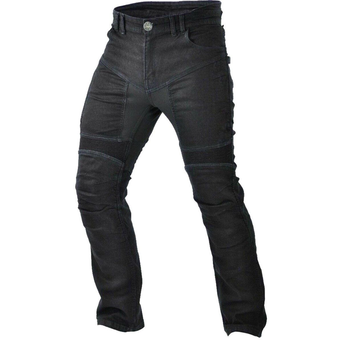 Jeans Moto Biker Avec Tissu Aramid Noir Jeans Cargo MDM845 - MDM LEDER