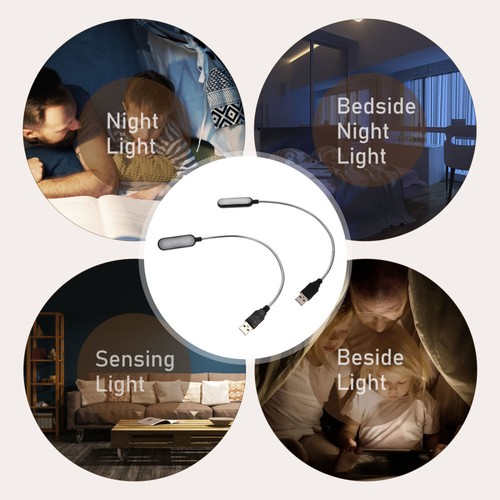 2 PCS Tragbares USB -Licht USB-betriebenes USB-Schreibtischlampe - Afbeelding 11 van 12