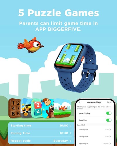 Smart Watch for Kids 1.8" Fitness Tracker Watch Pedometer Puzzle Games for Kids - Picture 15 of 21