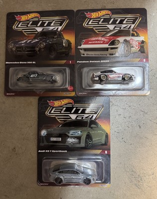 Hot Wheels Elite 64 Bundle  21 Audi RS 7 Sport, Datsun 280 ZX, Mercedes 300 SL