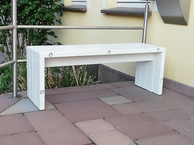 Gartenbank Sitzbank Gartenmobel Bauhaus Vintage Dekobank Terrassenmobel Weiss Ebay
