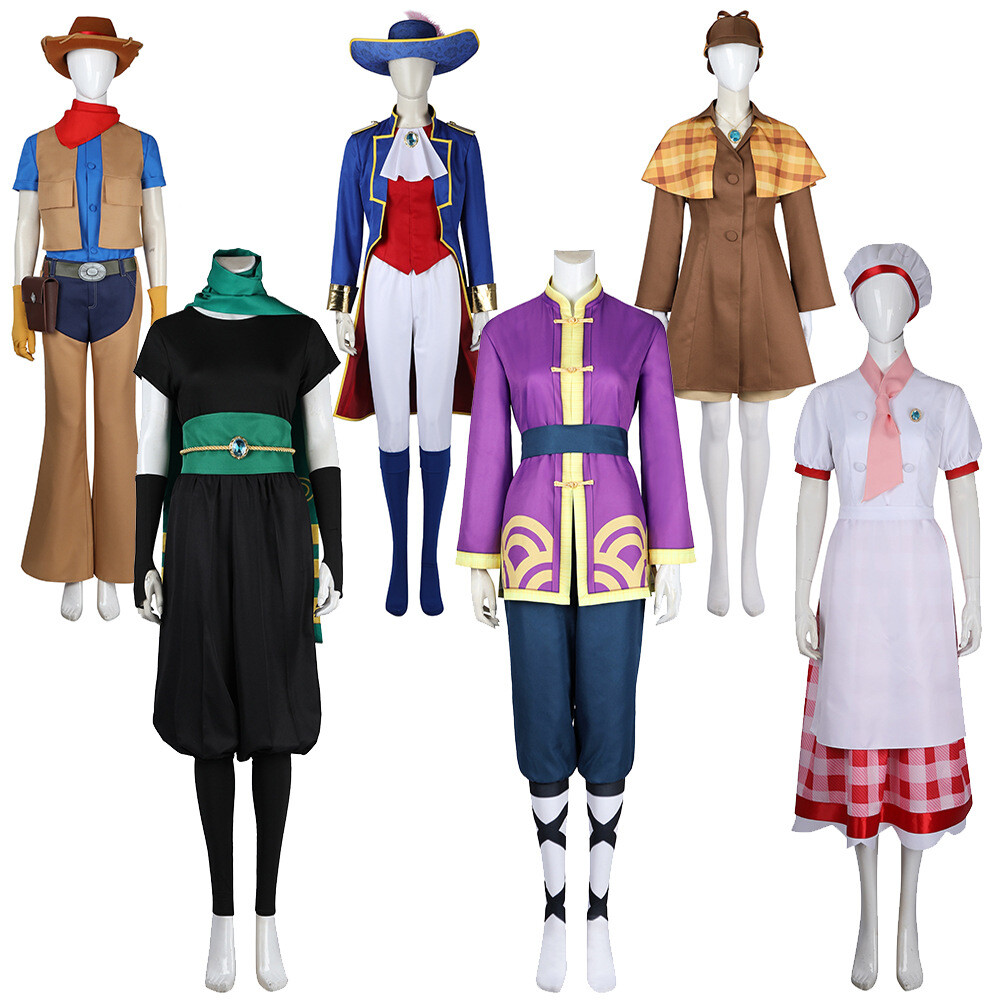 Princess Peach: Showtime Cosplay Costume Kids Detective Set Ninja 
