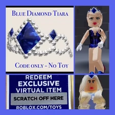 Roblox Bride Virtual Blue Tiara Accessory UNUSED DIGITAL CODE - Sent in Messages