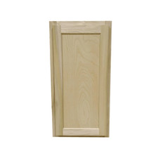 Kitchen Wall Cabinet  Unfinished Poplar  Shaker Style  12x30x12 in.