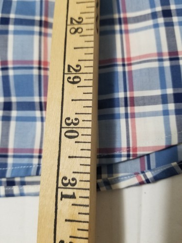 NEW Uniqlo Mens Shirt XXL Short Sleeve White Blue Checked 100% Cotton - Picture 5 of 11