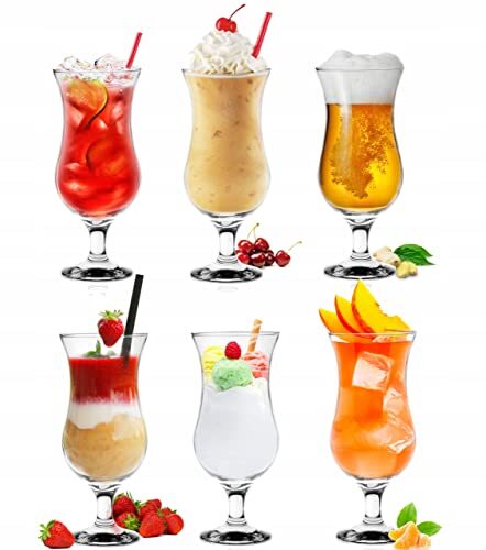 Glasmark Krosno Set di bicchieri da cocktail long drink cocktail gin (Y5N)