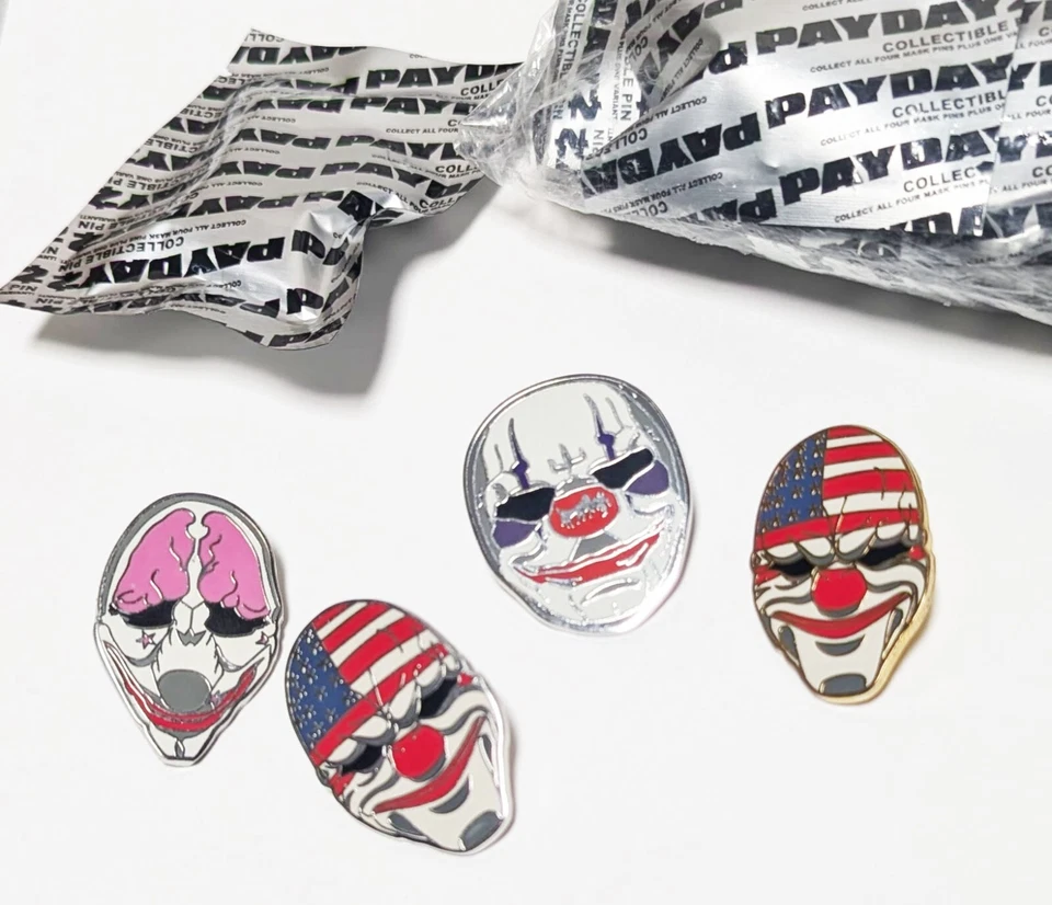 Payday 2 Collectible Pin PlayStation 4 PS4 XBOX New & Sealed Rare Collectible