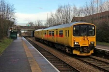 PHOTO  NETWORK RAIL CLASS 950 950001 UPTON RAILWAY STATION A DEPARTMENTAL DMU RU