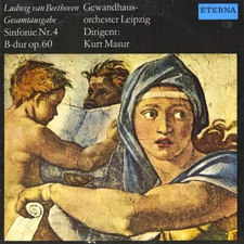 BEETHOVEN Symphony 4 MASUR LEIPZIG GHO ETERNA 826417 Black Label GD1 Stereo EX