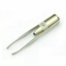 LED Eyebrow Tweezer Hair Removal Beauty Make Up Tool With Light   