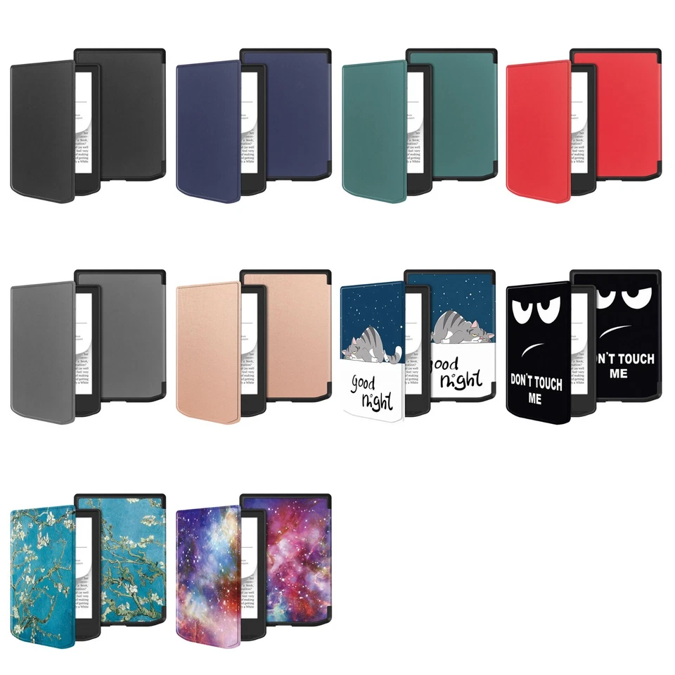 Ultra Slim Folio Leather Auto Smart Case Cover For Pocketbook Verse Pro/Lite - Image 2 of 4