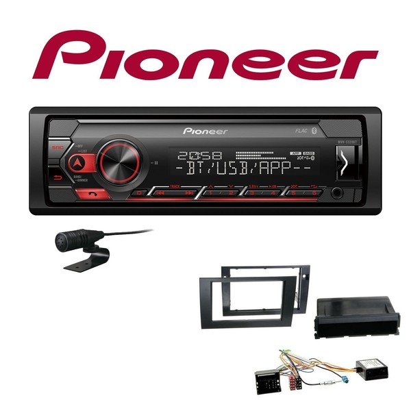 Pioneer 1-DIN Bluetooth Autoradio Android Usb FüR Seat Exeo Schwarz Mit Canbus-image