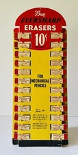 Vintage Eversharp Erasers for Mechanical Pencils Store Display Complete.
