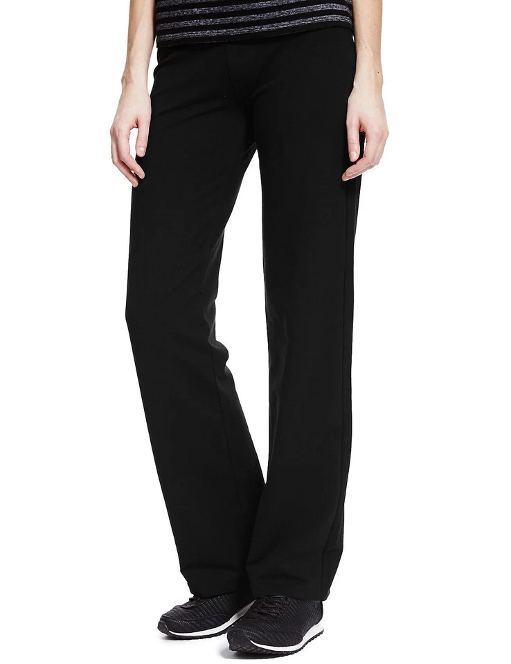 M&S Ladies JOGGERS Jogging Bottoms Womens Cotton Yoga Gym Casual Trousers Size 6 - Image 3 of 4